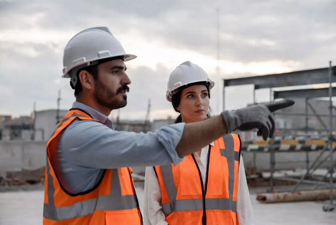 Equipo técnico coordinando un proyecto de seguridad industrial